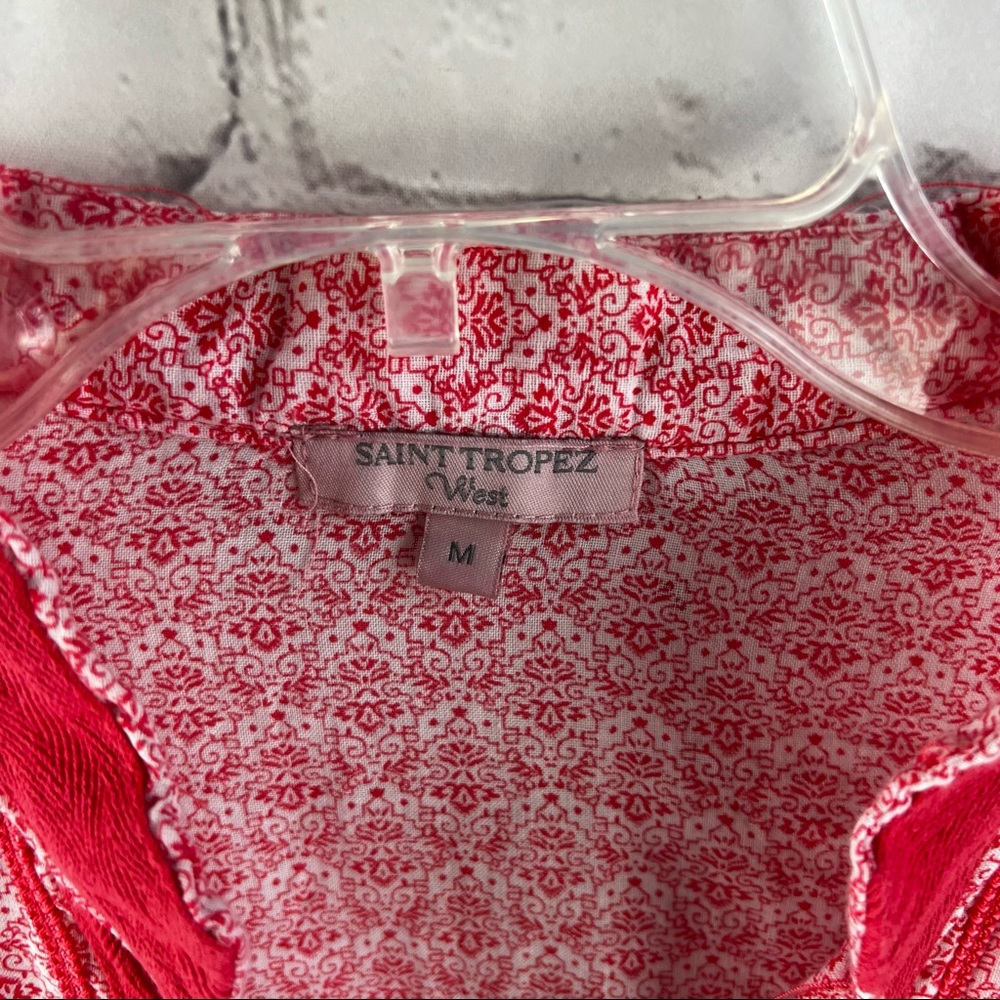 Saint tropez West tunic top Semisheer Blouse - Picture 5 of 8